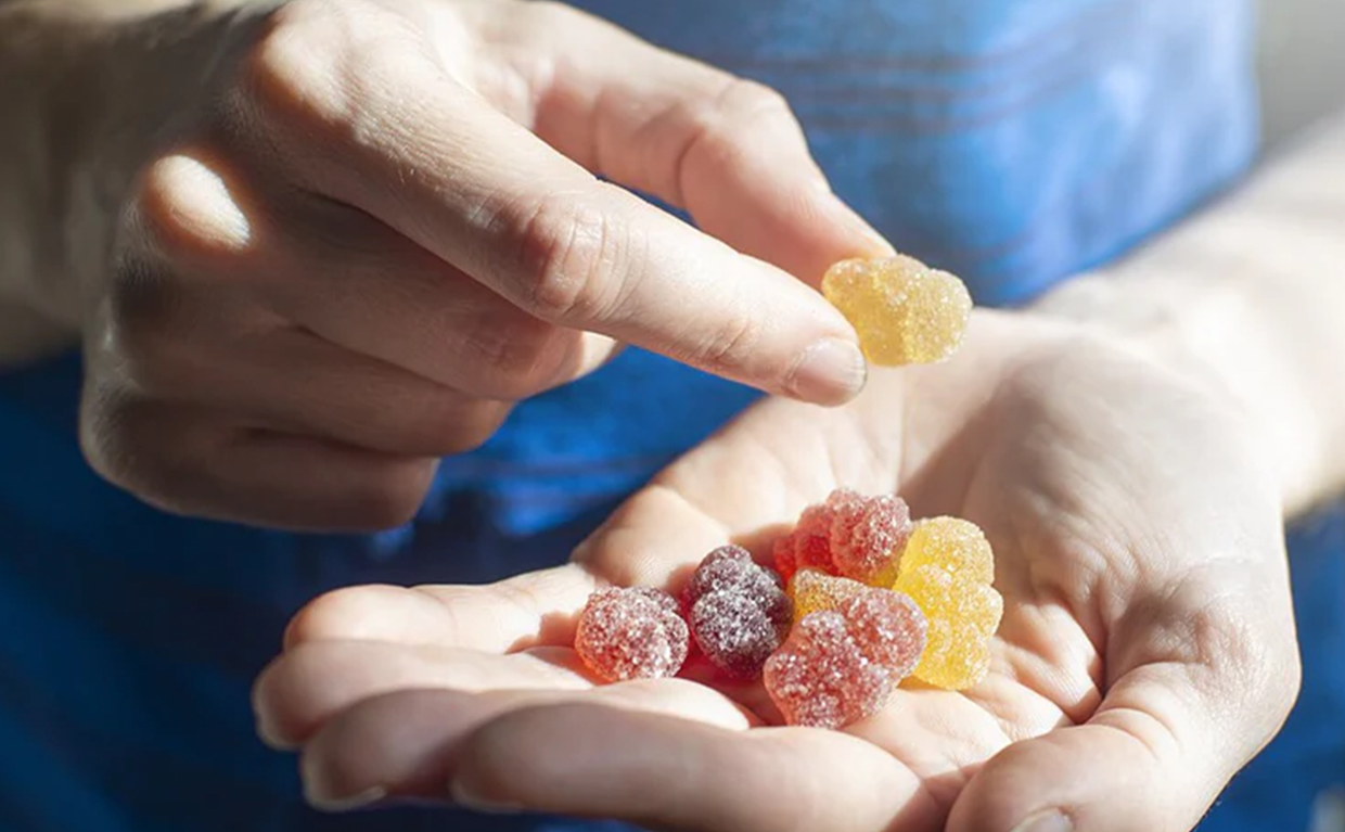 cbd gummies in palm of hand