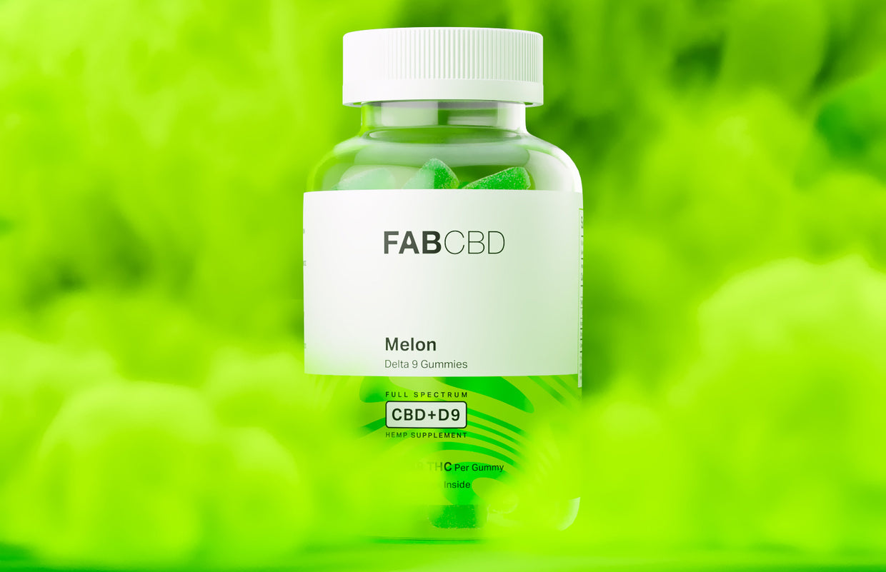 Fab CBD delta 9 gummies in Melon flavor