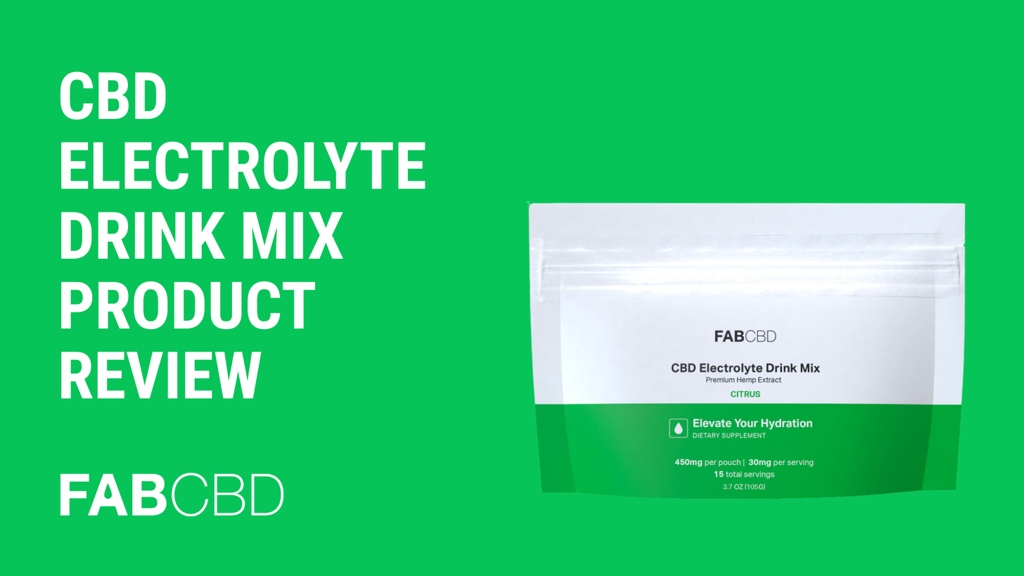 CBD Electrolyte Drink Mix Product Review