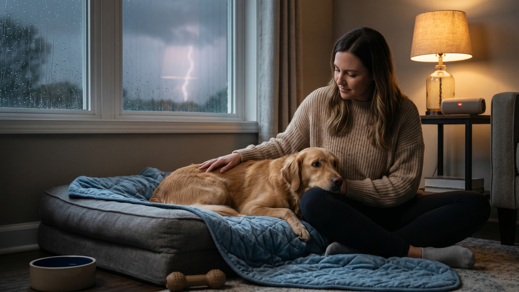 Helping Your Dog Stay Calm During Thunderstorms: A Simple 5-Step Routine