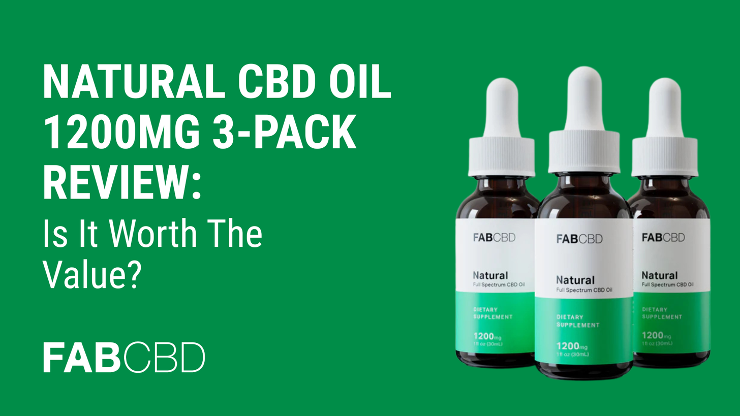 Natural CBD Oil 1200mg 3-Pack Review