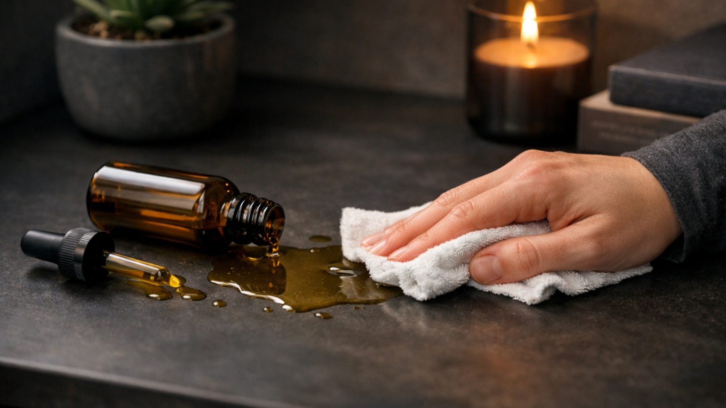The Easiest Way to Clean Up a Spilled CBD Oil Mess