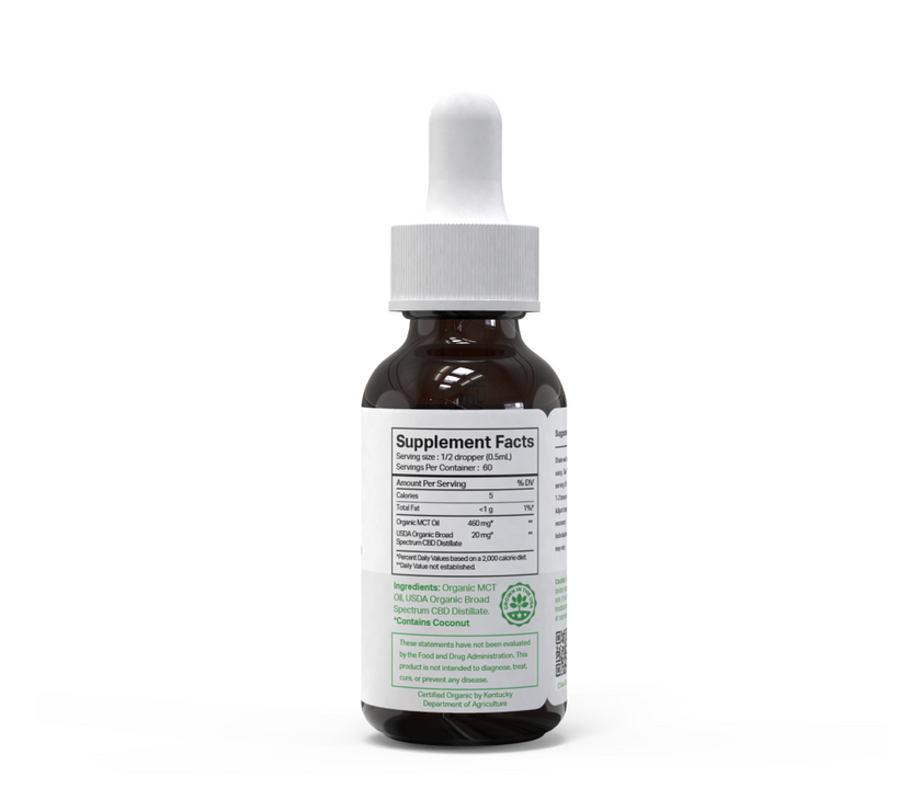 Broad Spectrum CBD Oil — Pure THC-Free Tincture - FABCBD