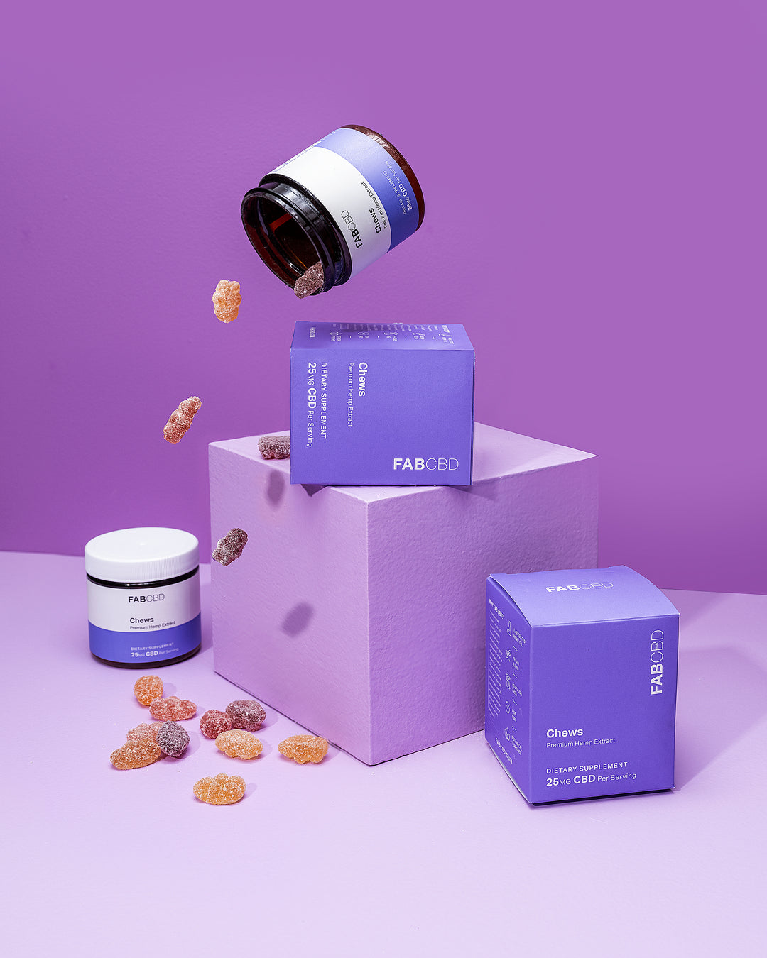 THC Free CBD Gummies Vegan CBD Gummies FABCBD